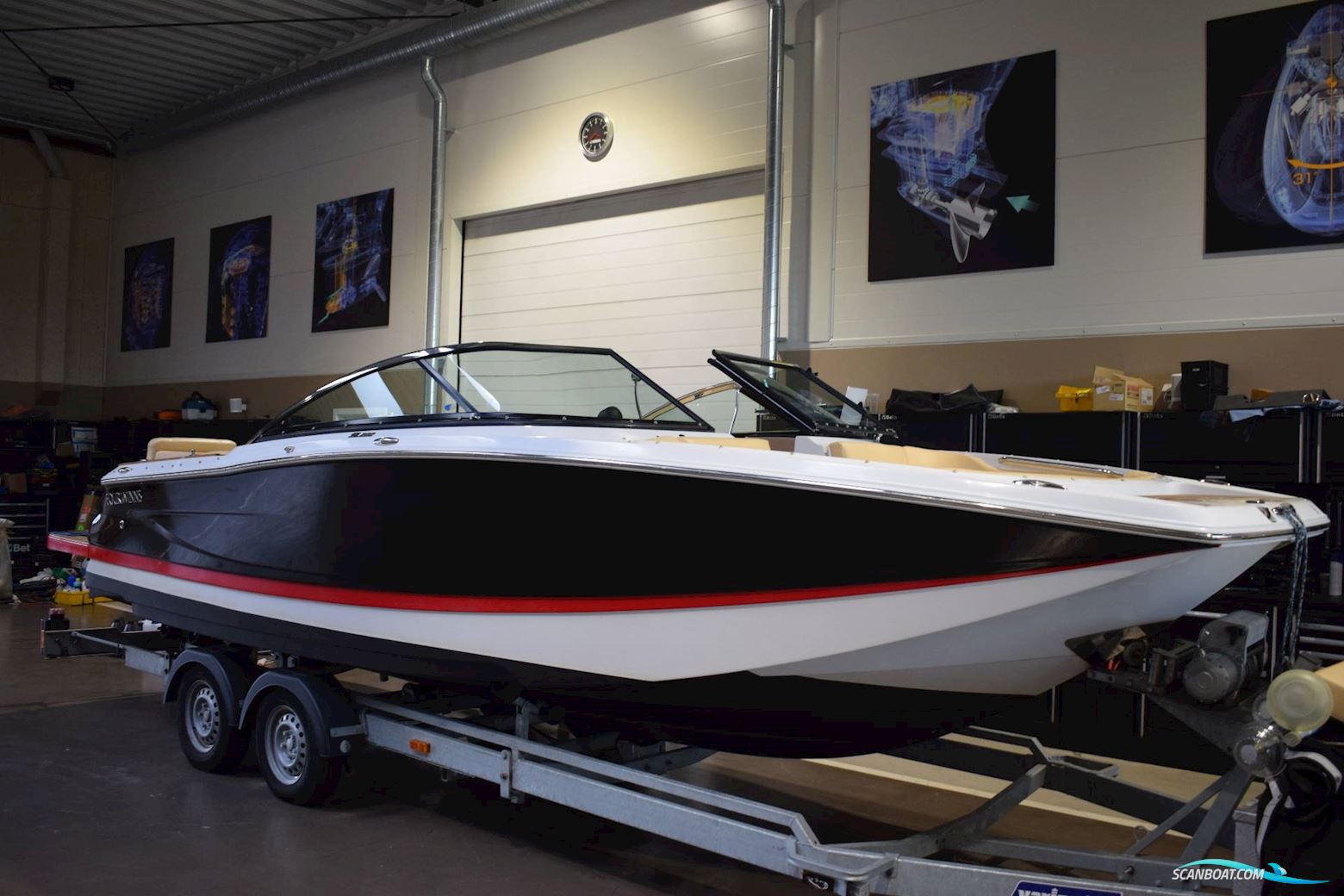 Four Winns 222 SL - Volvo Penta 5.7L 320 HK/Udstyr Motorbåt 2010, med Volvo Penta 5.7 Gxi motor, Danmark