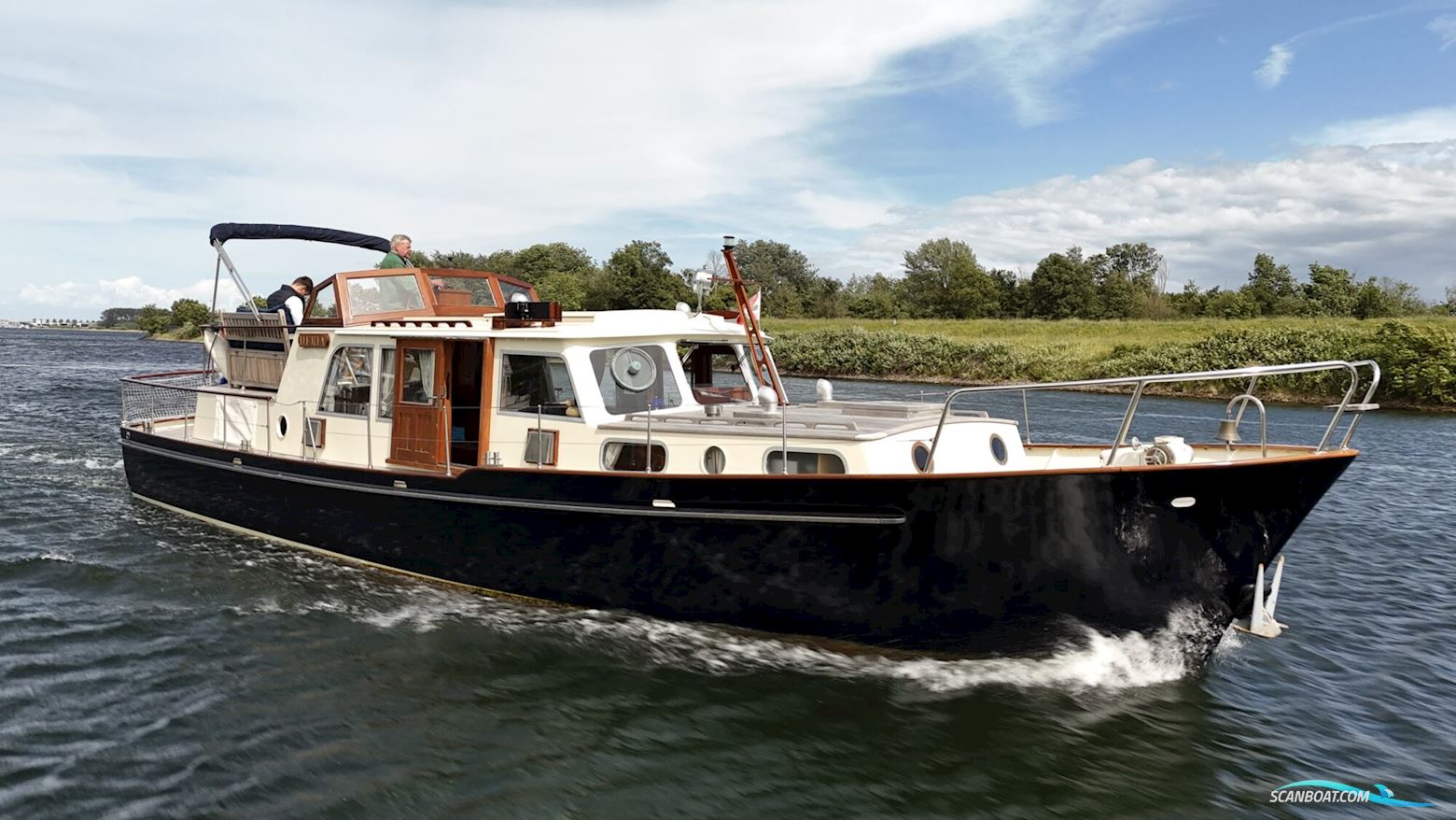 Gillissen Rondspant Trawler 13.50 AK Motorbåt 1974, med Daf motor, Holland