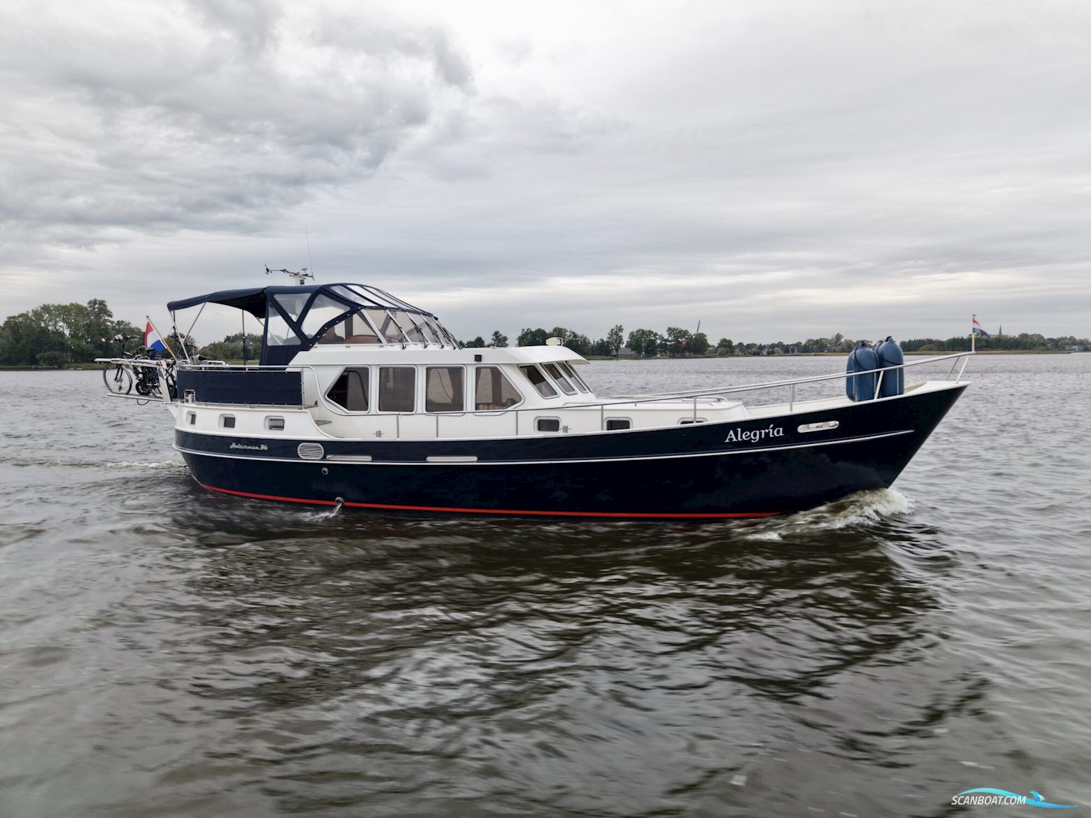 Holterman Kotter 46 Stabilizers Motorbåt 2000, med Perkins motor, Holland