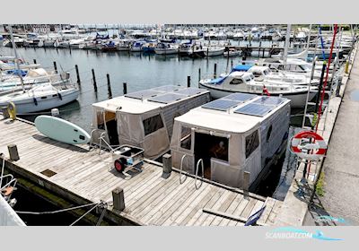 Husbåde med elmotor - udlejnings koncept eller bolig Motorbåt 2023, med Torquedo motor, Danmark