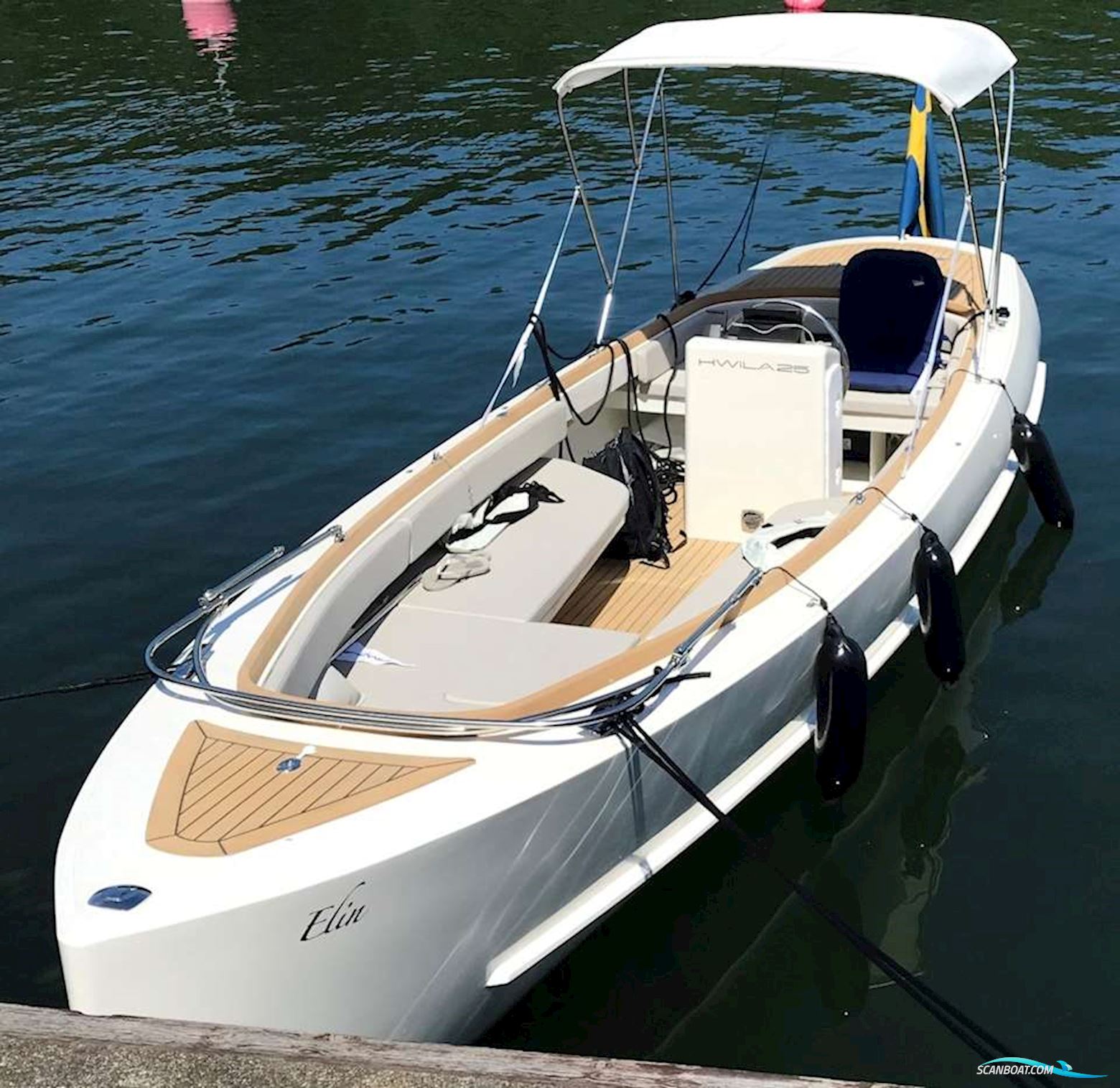 Hwila 25 Picnic Motorbåt 2019, med Torqeedo  Cruise 10.0 FP motor, Sverige