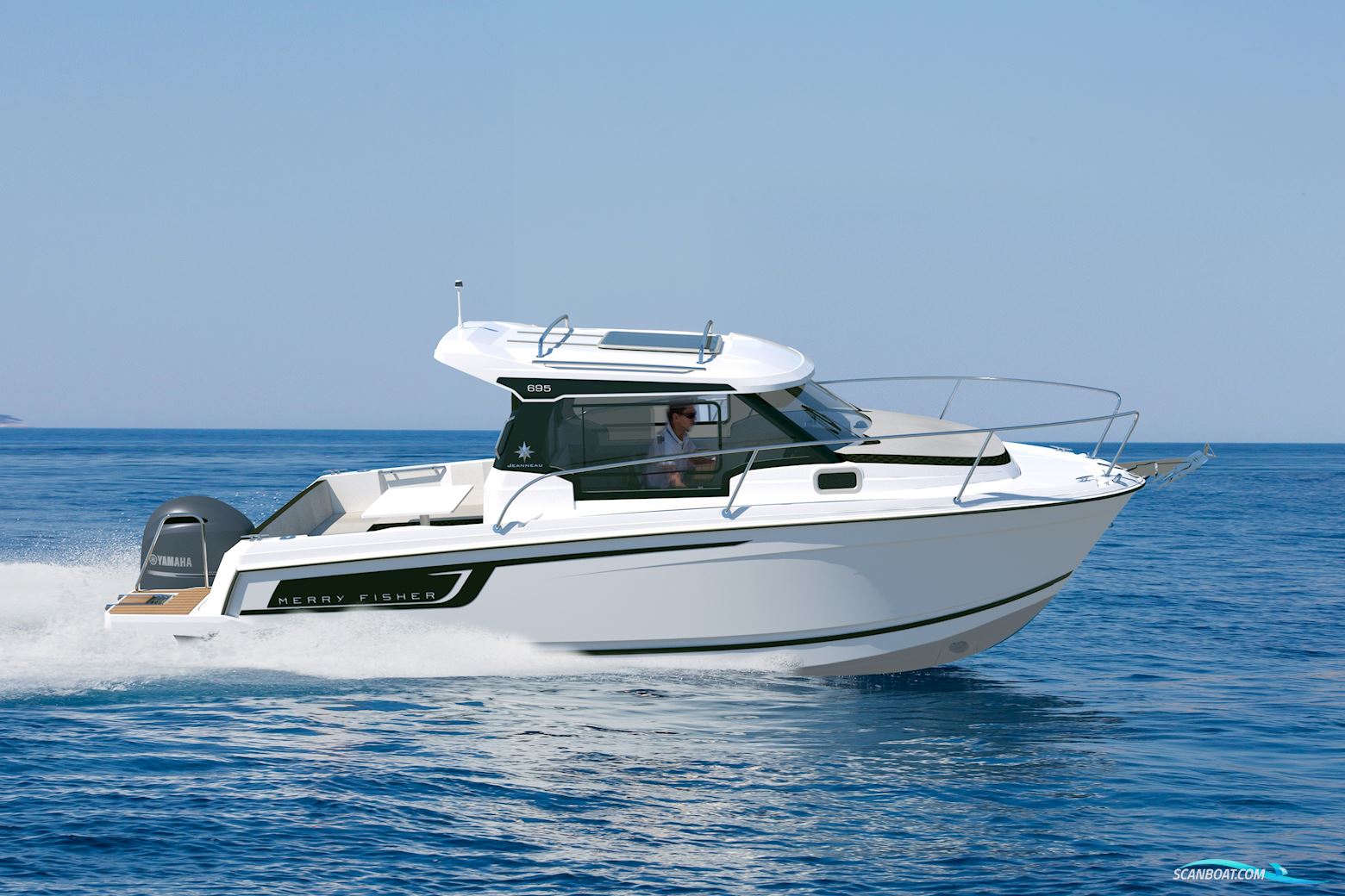 Jeanneau Merry Fisher 695 S2 Motorbåt 2022, med Yamaha F150LB motor, Danmark