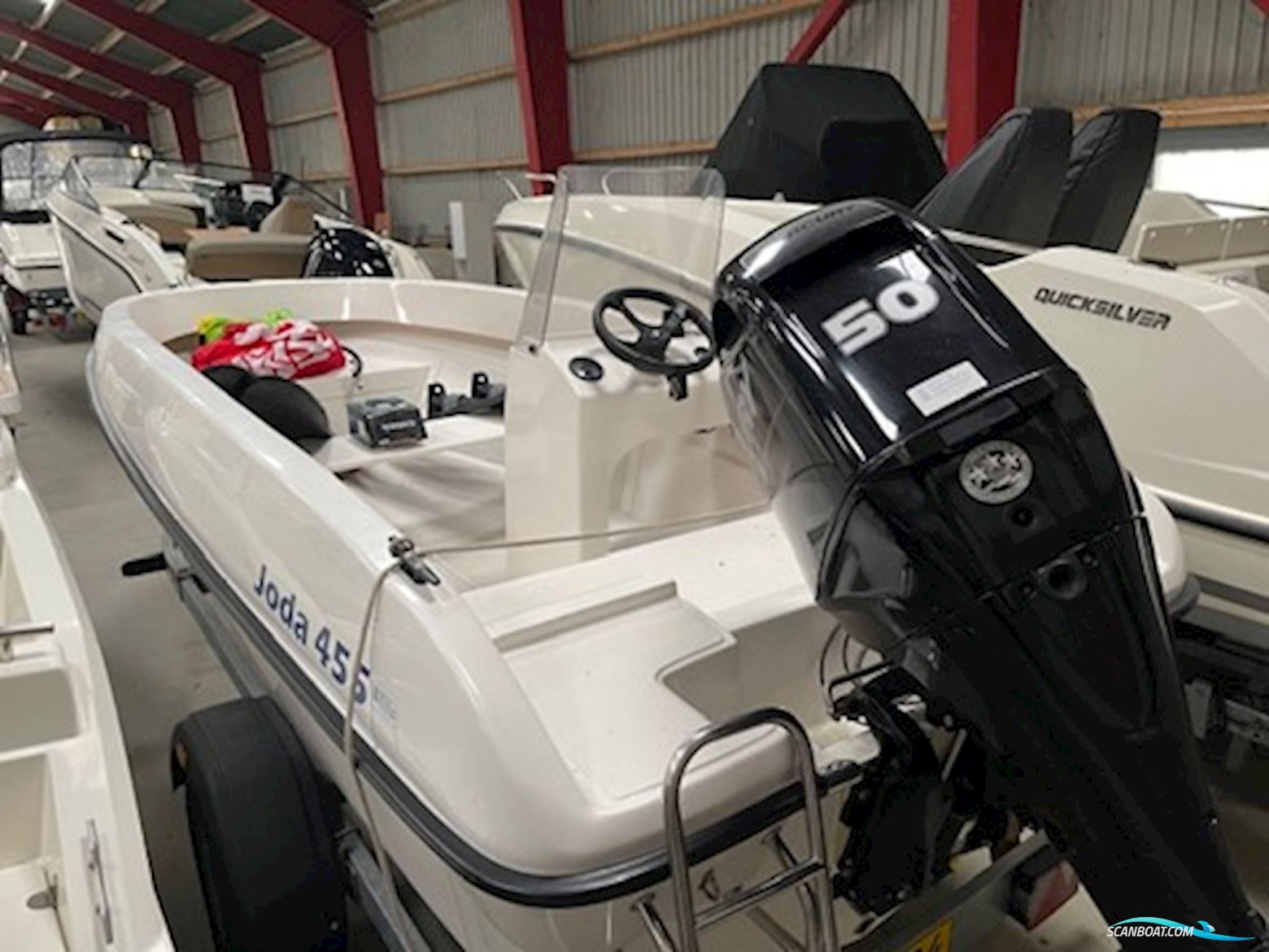 Joda 455 med Mercury F50 EFI ELPT samt Brenderup trailer