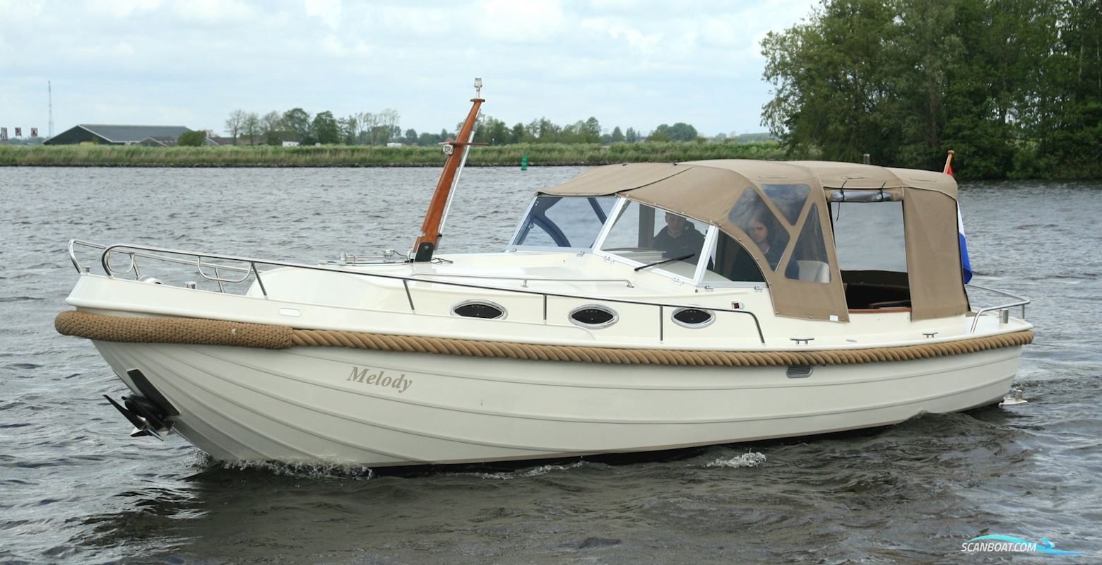 Klaas van Huizen Leeuwarden Langenberg Vlet Borndiep Motorbåt 2006, med Vetus Diesel motor, Holland