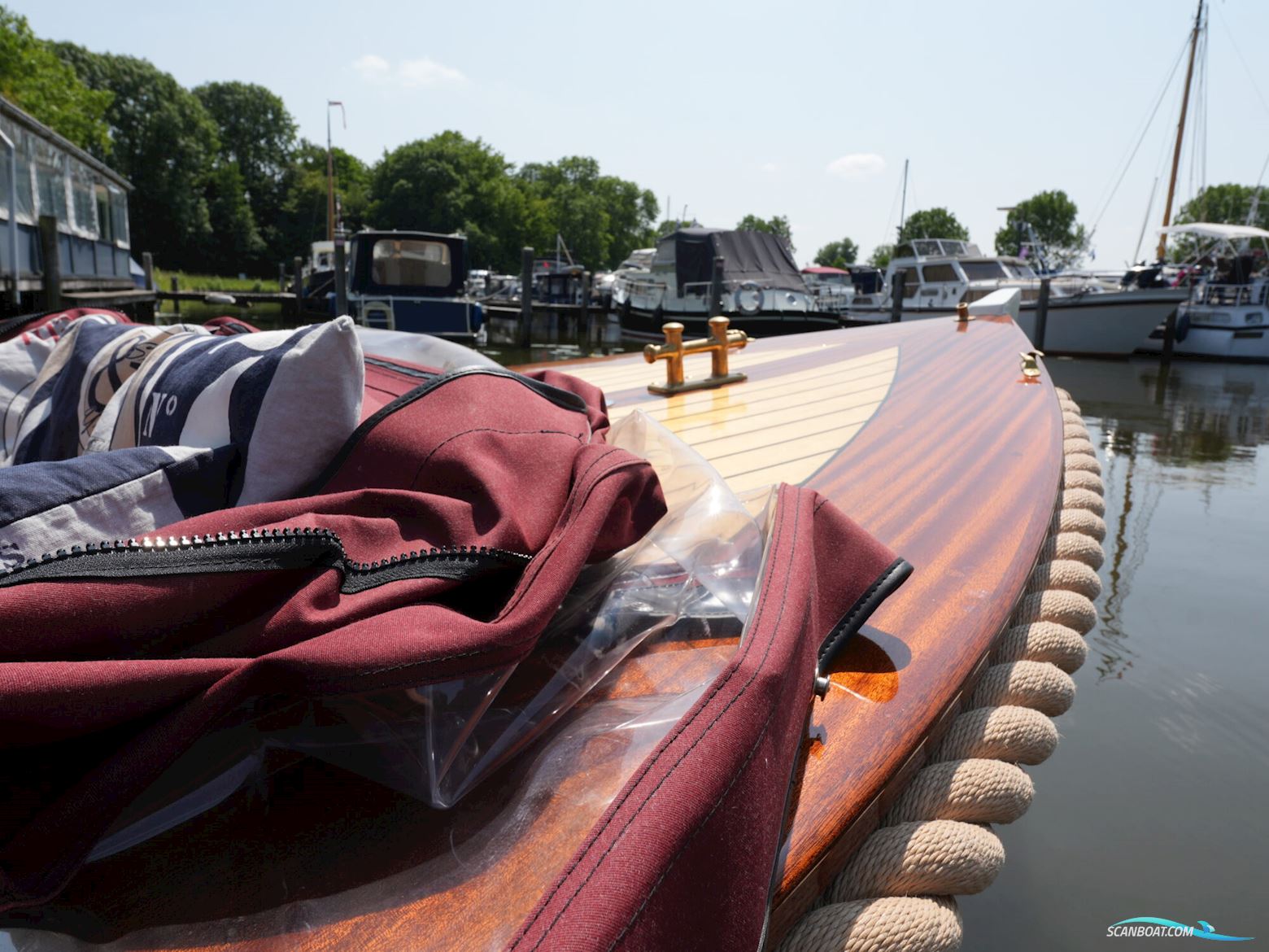 Klassieke Mahoniehouten Sloep 6.20