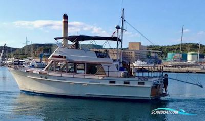 Kong And Halversen HK Island Gypsy 44 Motorbåt 1980, med Ford Lehman 120 motor, Spanien