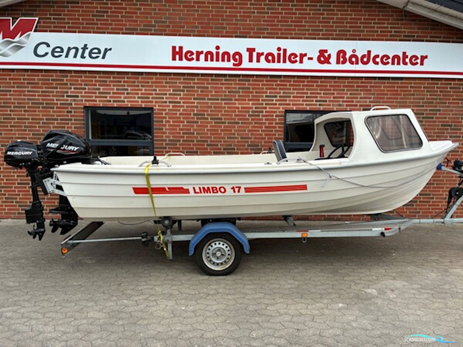 Limbo 17 m/hardtop m/Mercury F30 hk EFI 4-takt og Variant trailer Motorbåt 2018, med Mercury motor, Danmark
