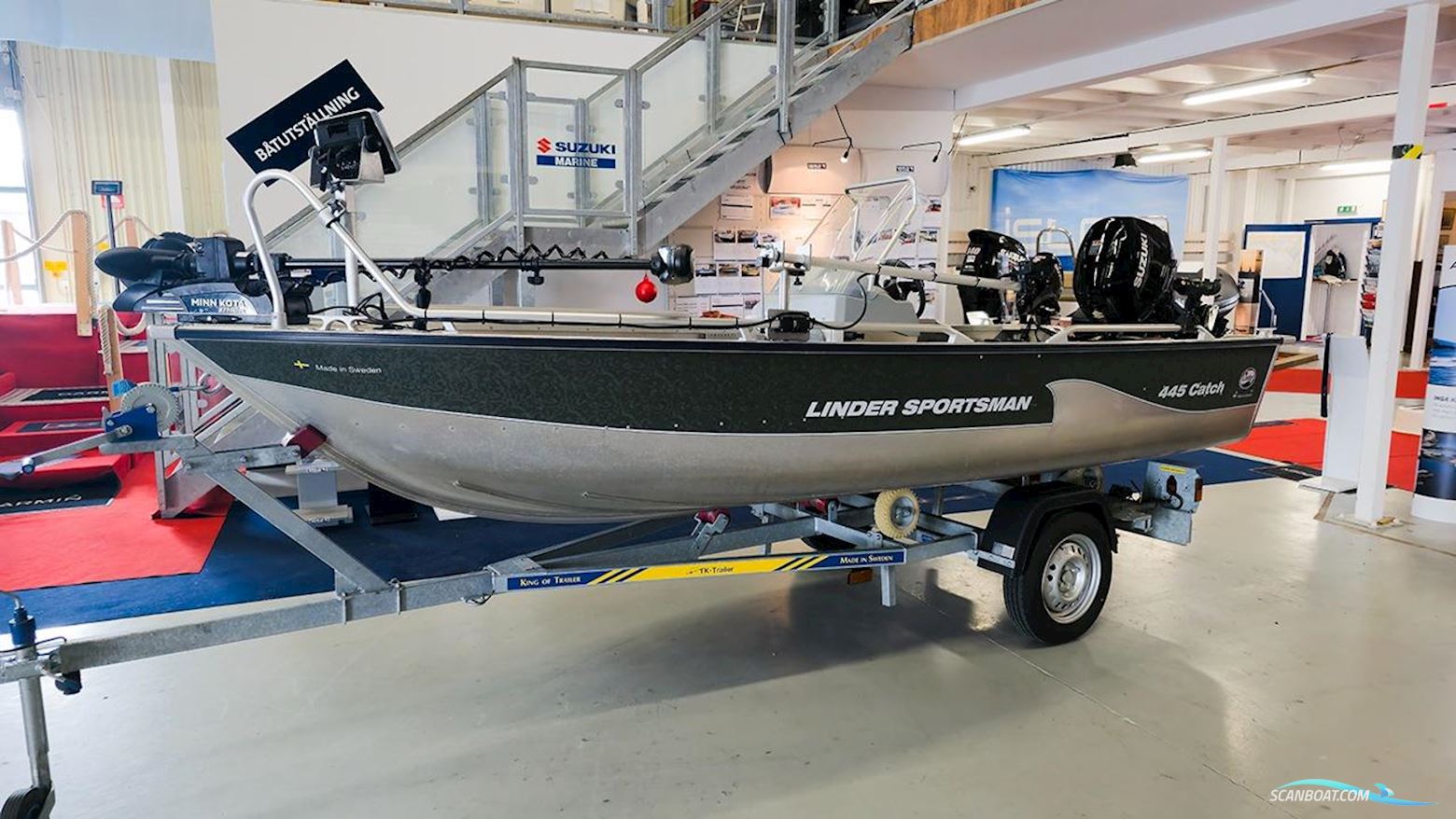 Linder Sportsman 445 Catch Motorbåt 2023, med Suzuki motor, Sverige