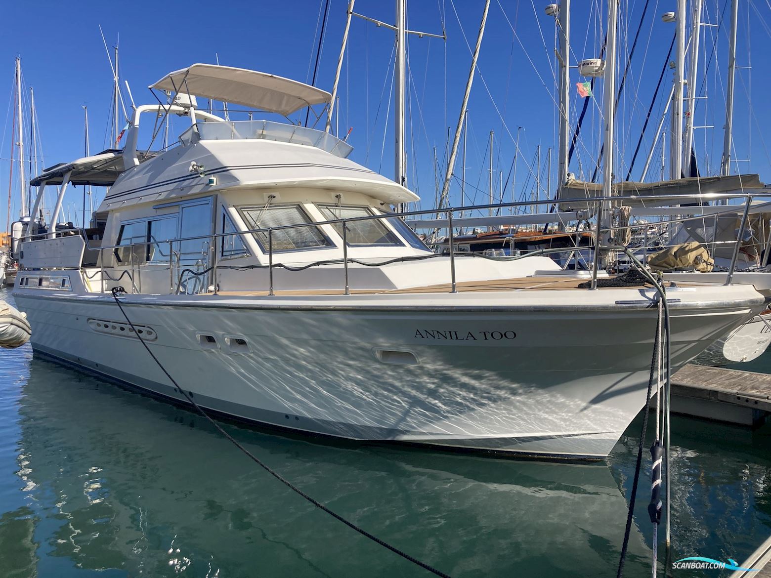Live Aboard And Well Maintained Cruising Motor Yacht Motorbåt 1991, med 2 * Caterpillar 3208 motor, Portugal