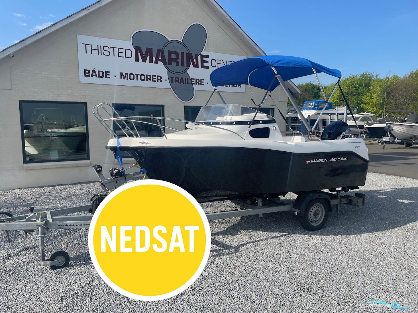 Marion 450 Cabin Motorbåt 2018, med Mercury 50 motor, Danmark