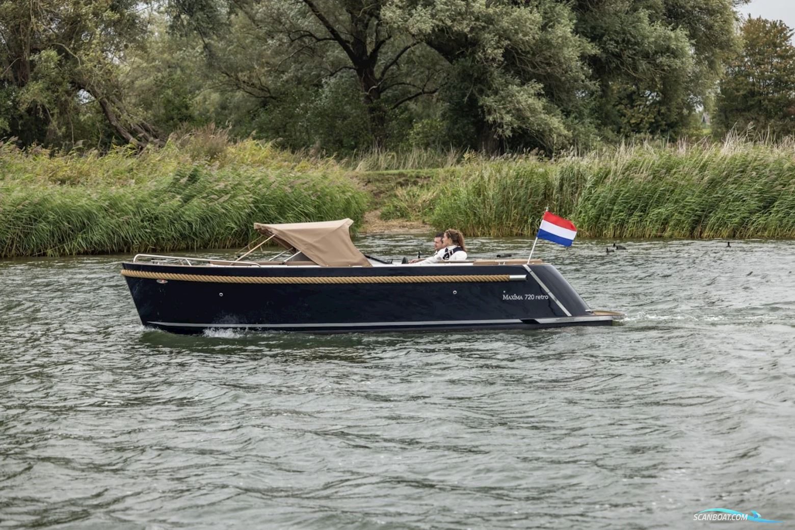 Maxima 720 Retro Motorbåt 2026, med Mercury 20 hk 4-Takt motor, Danmark