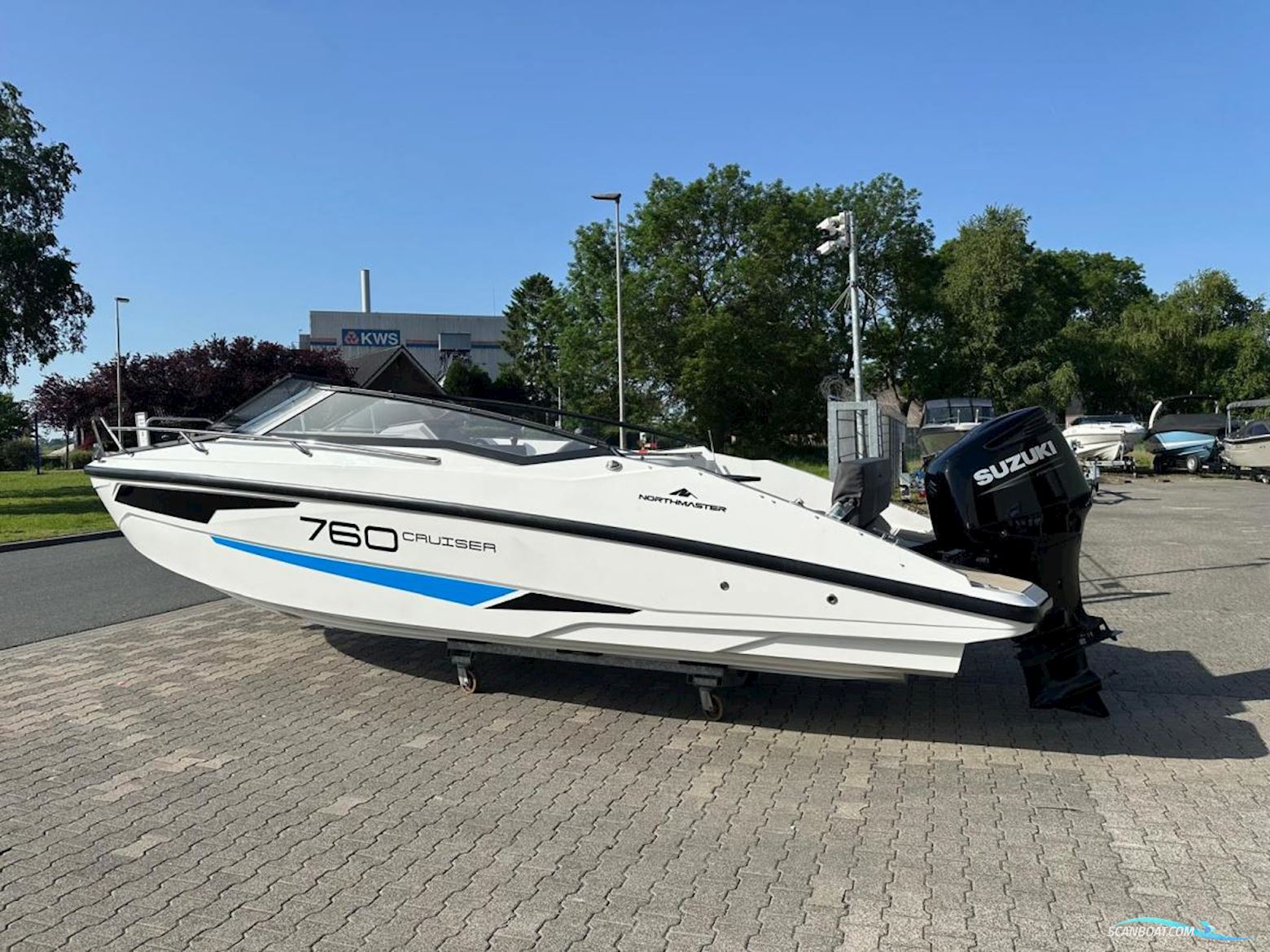 NorthMaster 760 Cruiser. Dit schip is aanwezig op de Suzuki stand van hiswa te water 2026.