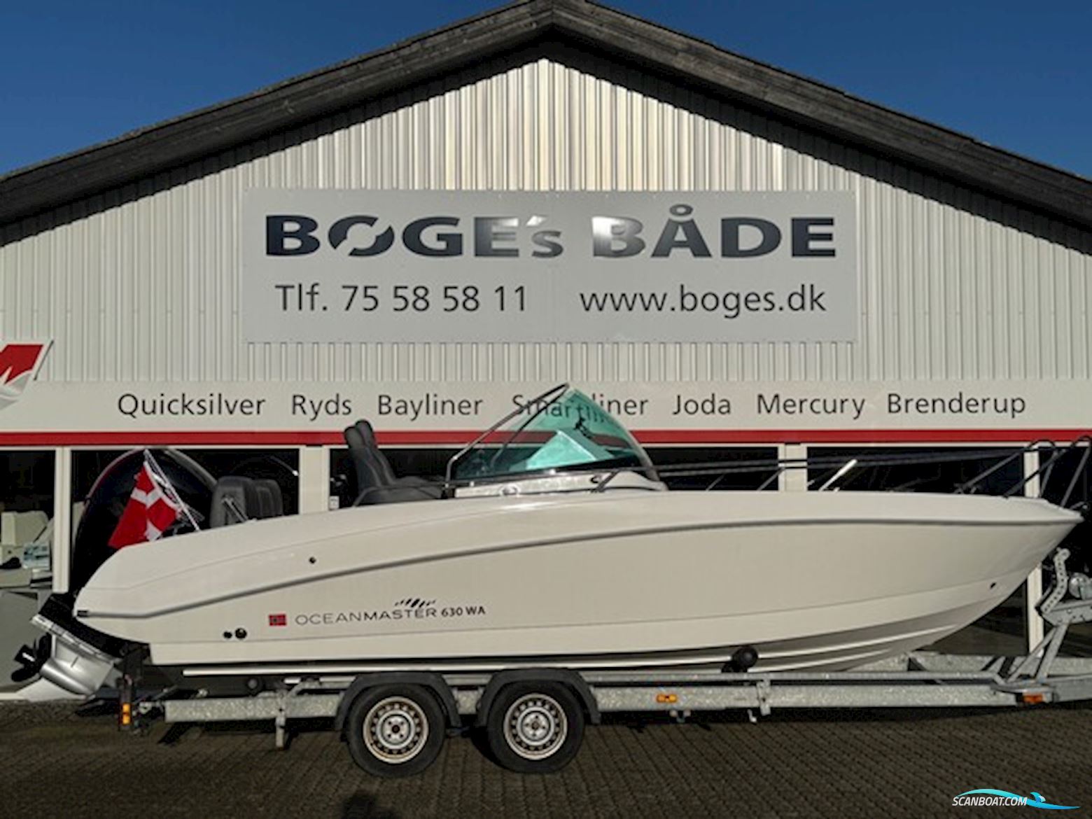 Ocean Master 630 WA Med 150 hk Mercury Proxs 4 Takt 3,0L Motorbåt 2022, med Mercury motor, Danmark