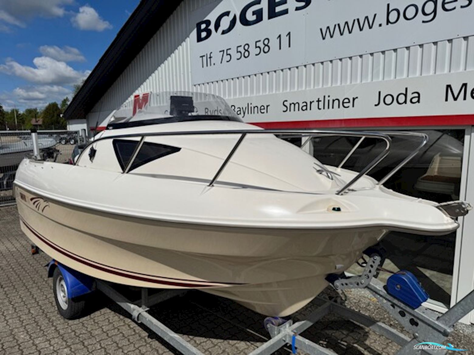 Ørnvik 510 Cruiser Med F60 Mariner-Efi og Nysynet Brenderup 1000 kg Trailer