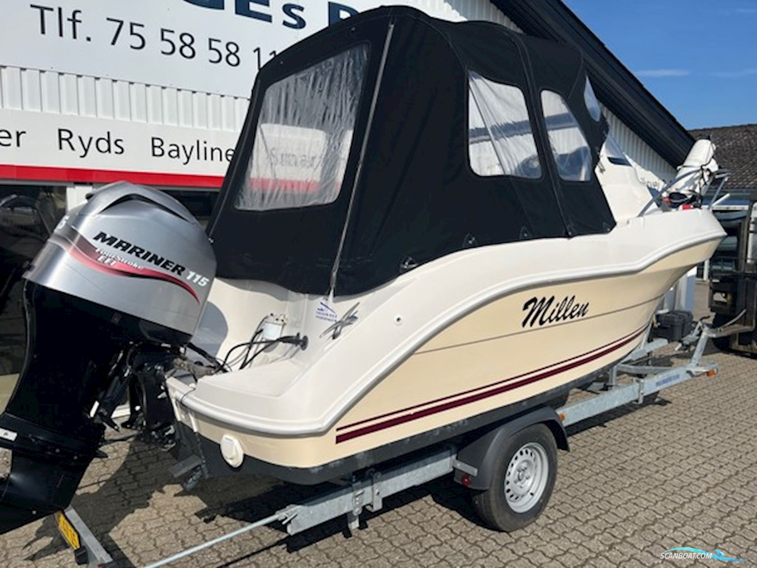 Ørnvik 540 Cruiser med 115 hk Mariner-EFI 4-takt og "ny" 1800kg Variant bådtrailer - Anvisningssalg