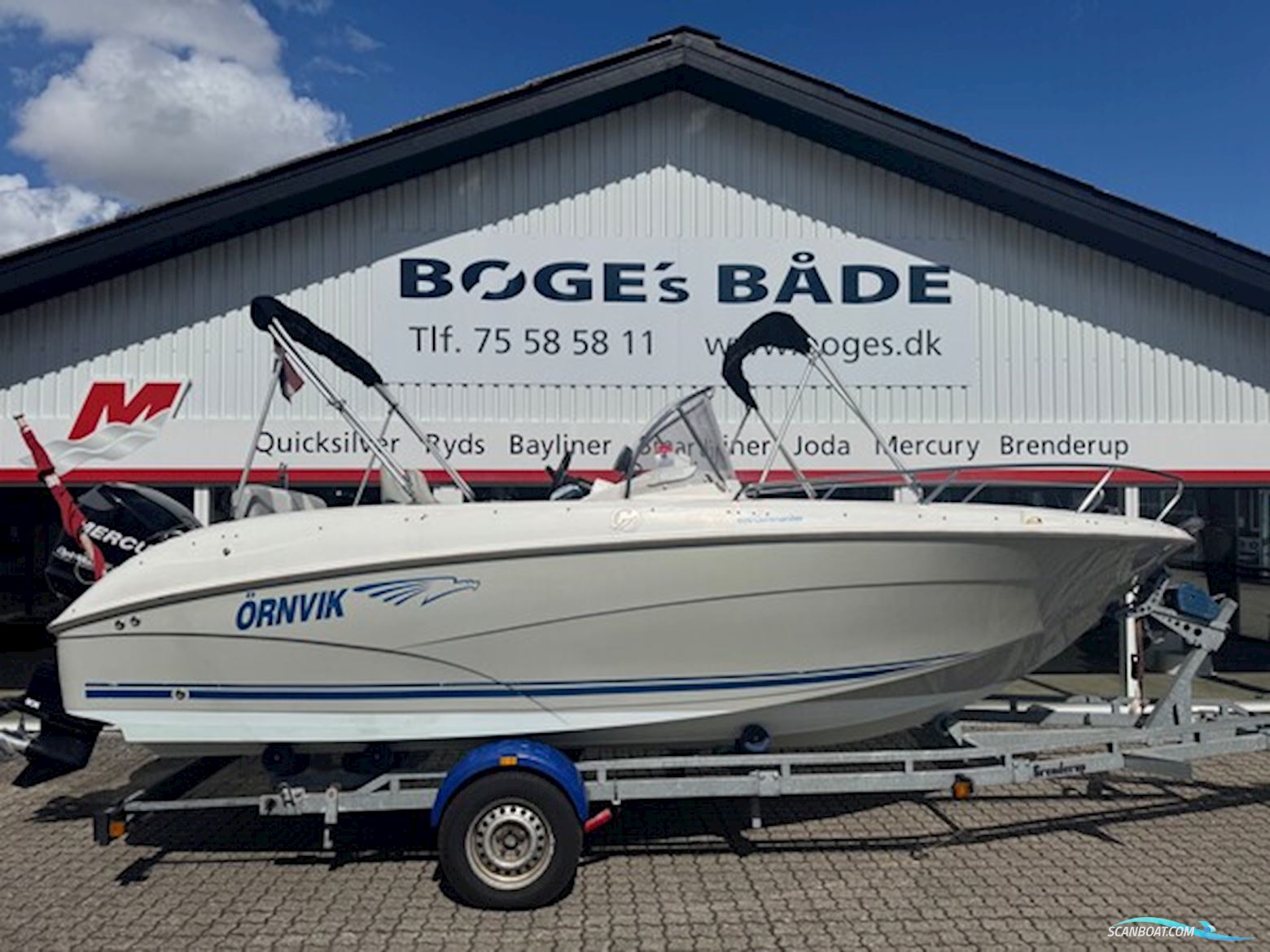 Örnvik 600 Commander Clx Med 125 hk Mercury-Dfi Optimax og Bådtrailer