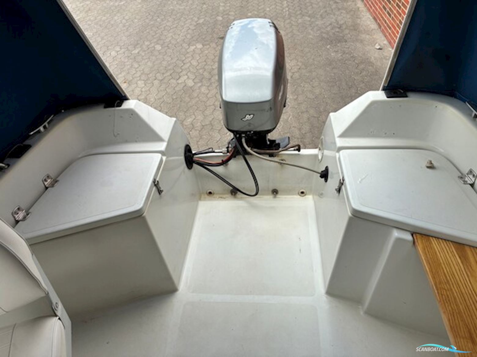 Ørnvik Fisher 435 Cabin m/Mariner F40 hk Efi 4-Takt og Brenderup Trailer - Solgt !