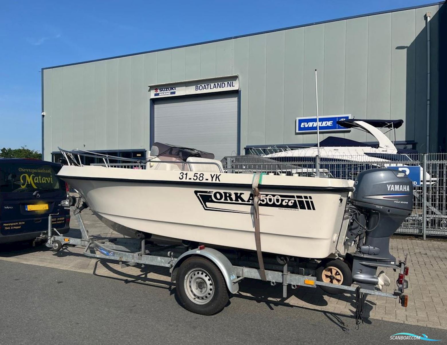 Orka visboot 500 CC Hobim boats Motorbåt 2004, med Yamaha  motor, Holland