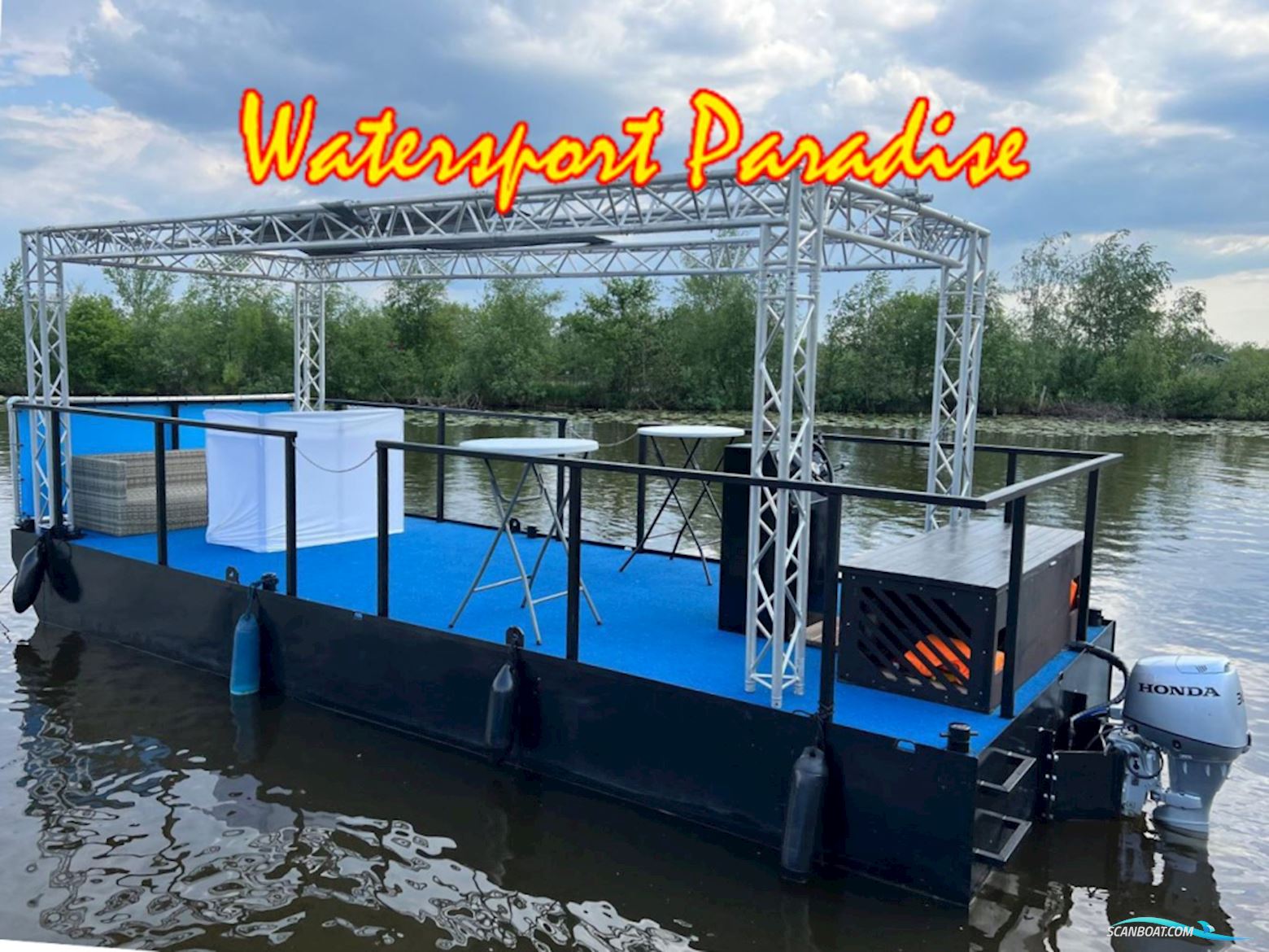 Partyboot Staal Pontoon Motorbåt 2023, Holland