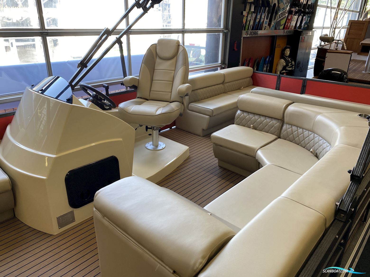 Pontoonboot 25FT 3-Tubes Red