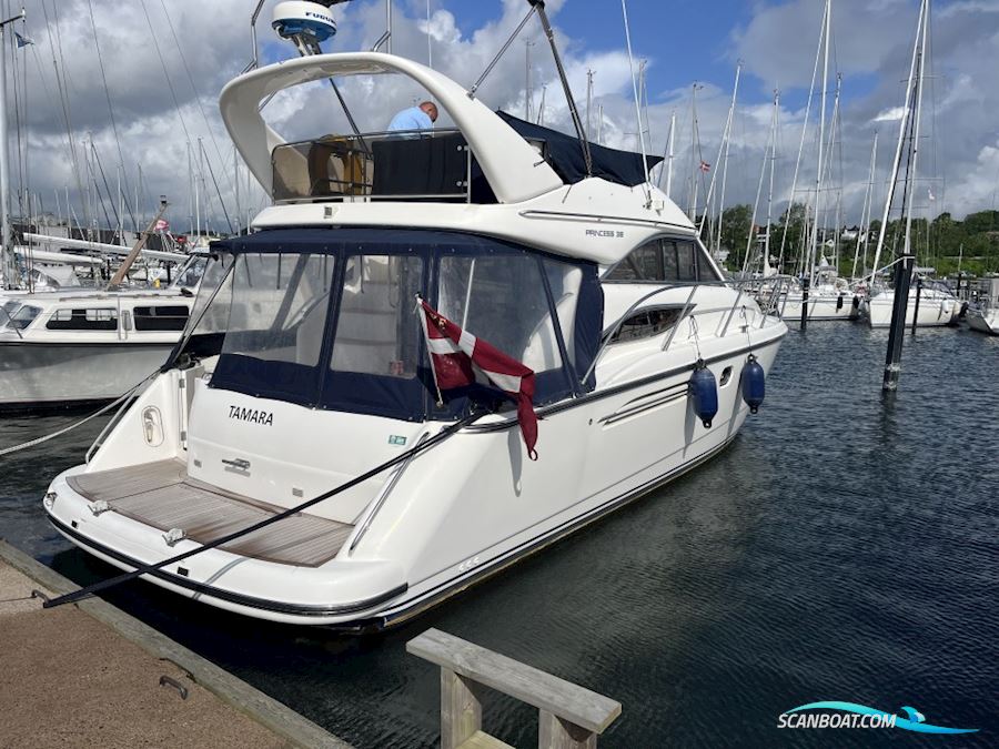 Princess P38 fly Motorbåt 2002, med Volvo Penta TAMD 63P motor, Danmark
