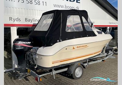 Quicksilver 470 Cruiser Med 40 hk Mercury-Efi 4 Takt og 1000 kg Brenderup Bådtrailer - Engros Motorbåt 2008, med Mercury motor, Danmark