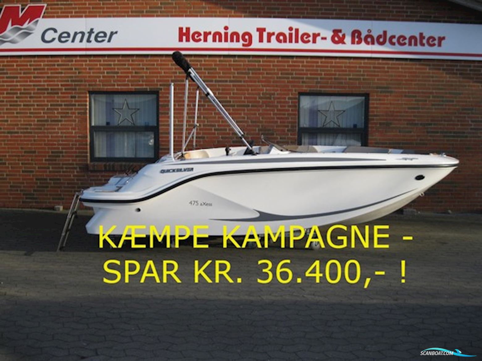 Quicksilver 475 aXess m/Mercury F50 hk EFI 4-takt - KÆMPE KAMPAGNE ! Motorbåt 2024, Danmark