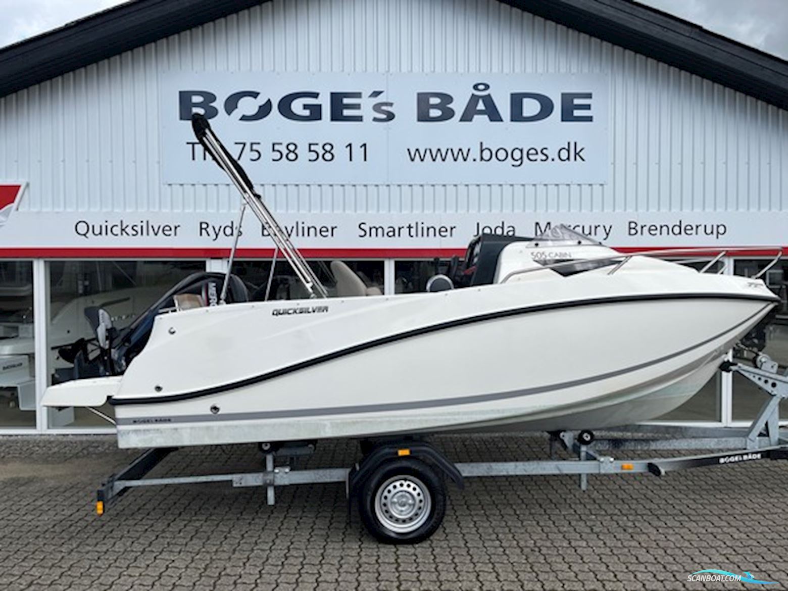 Quicksilver Activ 505 Cabin Med 80 hk Mercury-Efi 4-Takt og Udstyr Motorbåt 2025, Danmark