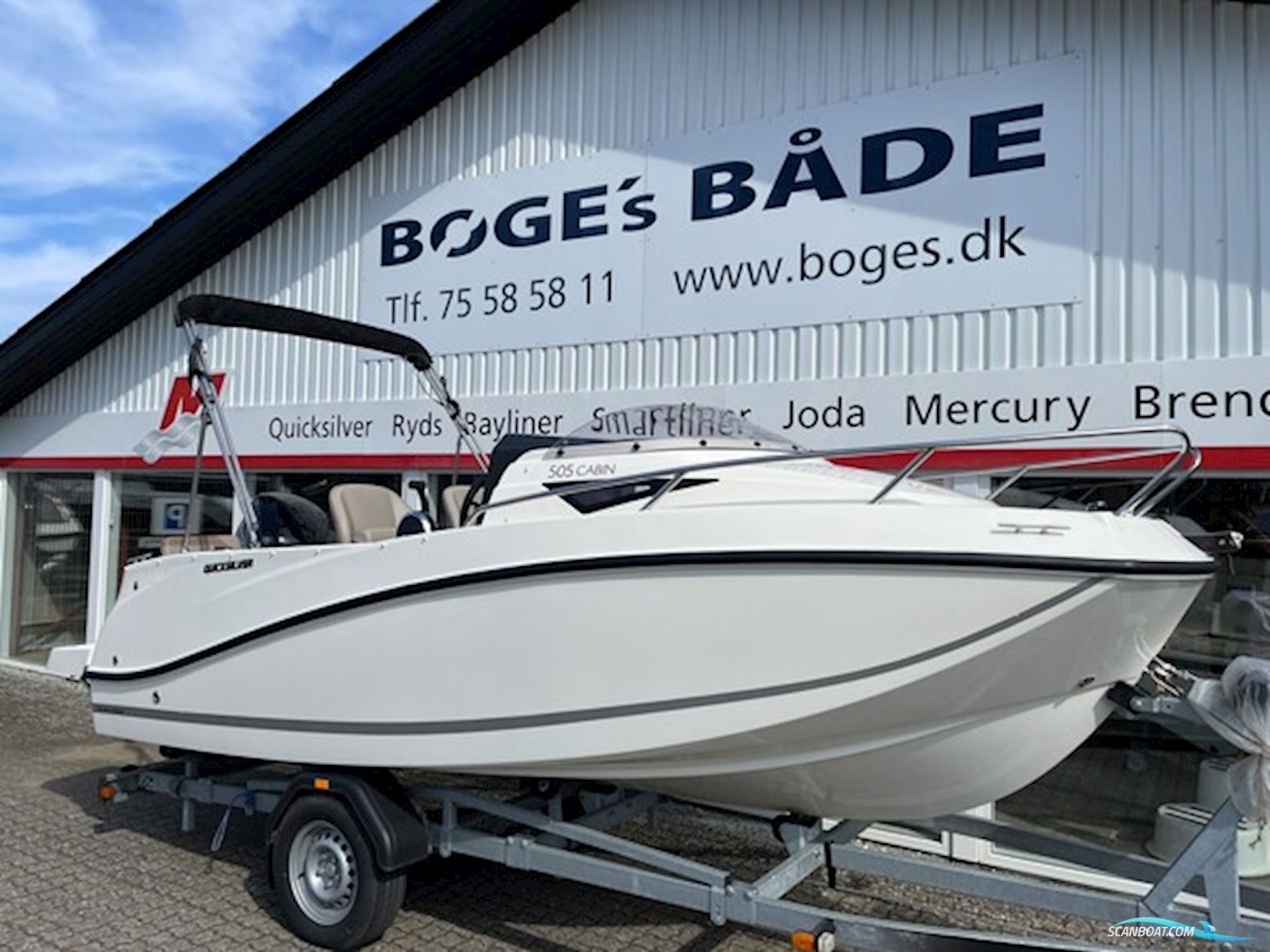 Quicksilver Activ 505 Cabin med F80 Mercury-EFI 4 takt inkl. trailer 