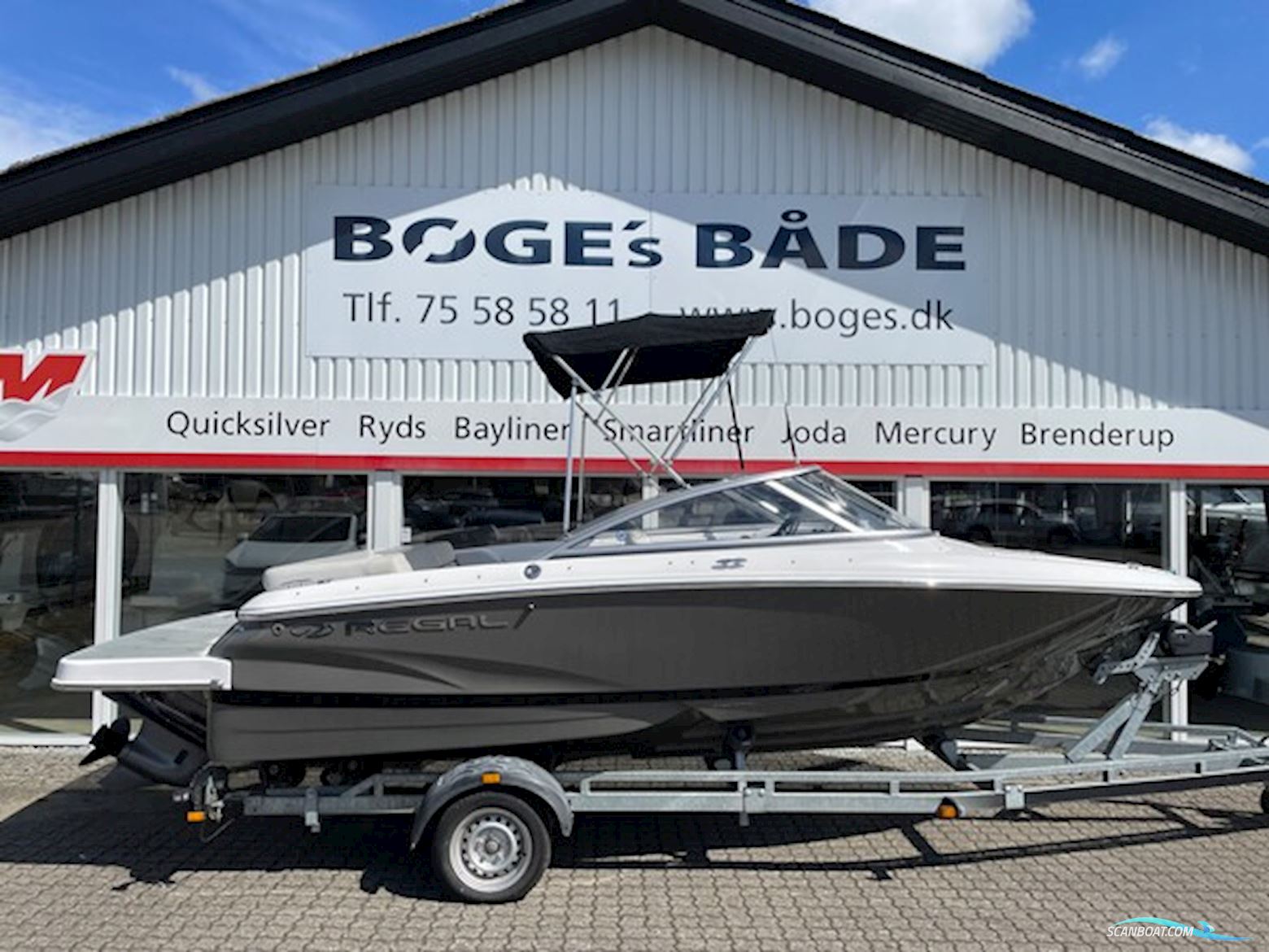 Regal 1900 ES med 200 hk Volvo Penta V6 og Brenderup bådtrailer - SOLGT Motorbåt 2018, med Volvo Penta motor, Danmark