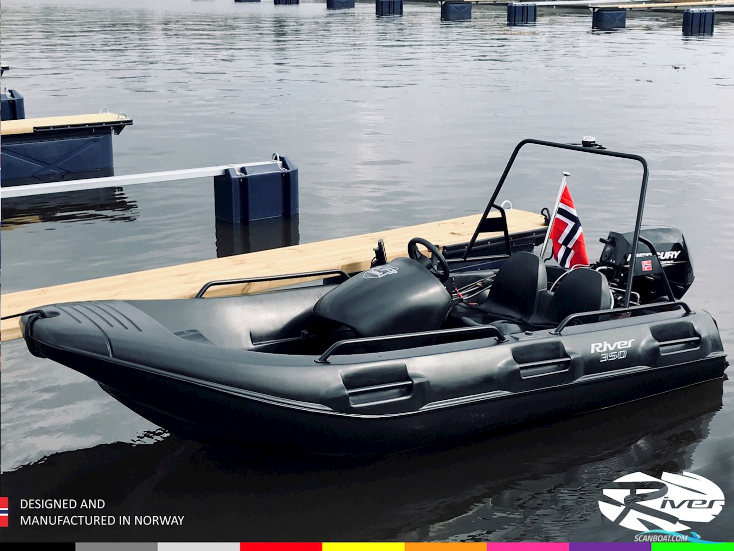 River 350XR Motorbåt 2025, med Suzuki motor, Danmark
