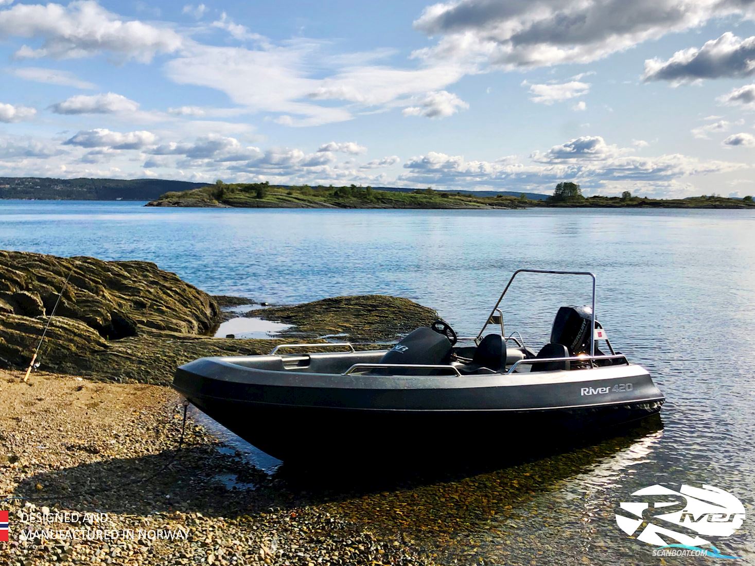 River 420XR Motorbåt 2025, med Suzuki motor, Danmark