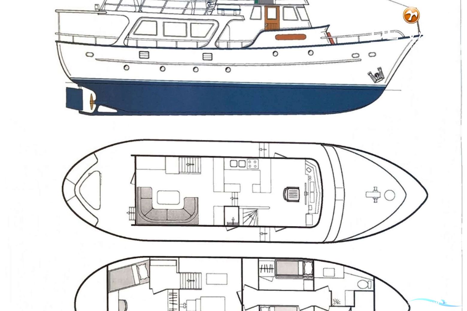 Round Bilged Motor Kotter