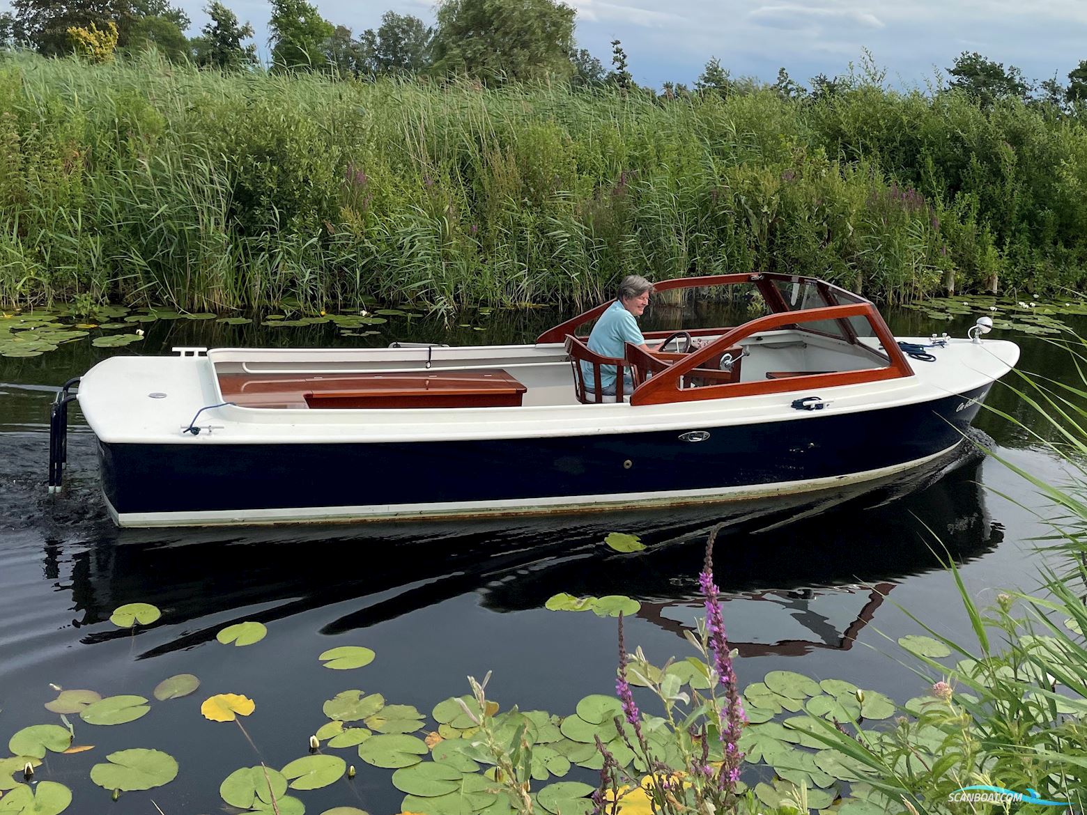 Runabout Sloep 630 Klassieke Launch Motorbåt 2017, med Ruggerini motor, Holland