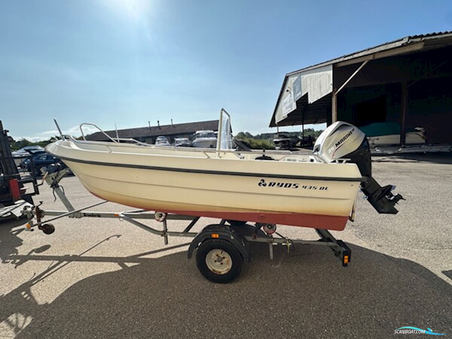 Ryds 435 DL Mariner 25 HK Efi Motorbåt 2007, med Mariner motor, Danmark