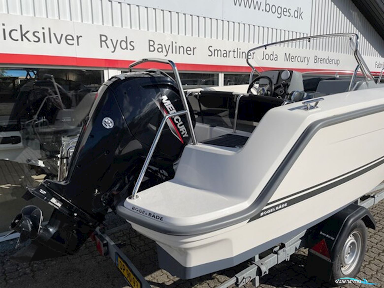 Ryds 548 Sport Med Mercury F100 Efi Elpt og Nysynet Brenderup 1300 kg Trailer - Anvisningssalg - Solgt