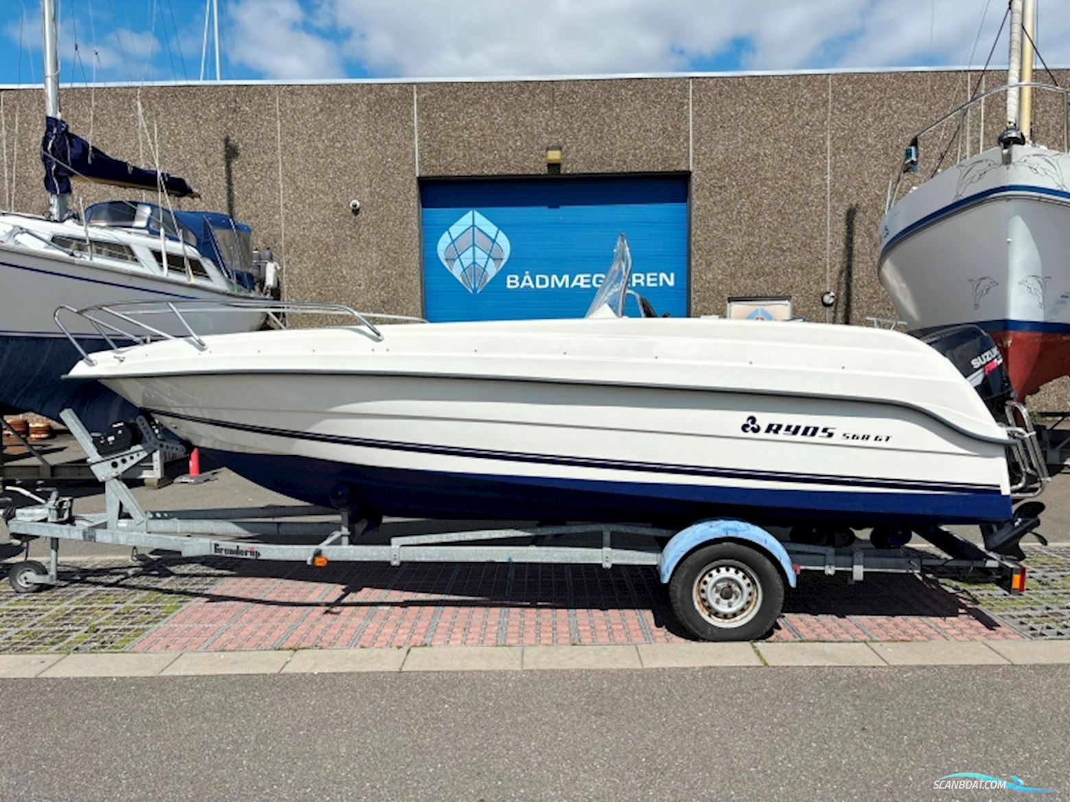 Ryds 568 GT Styrepultsbåd Motorbåt 2006, med Suzuki motor, Danmark