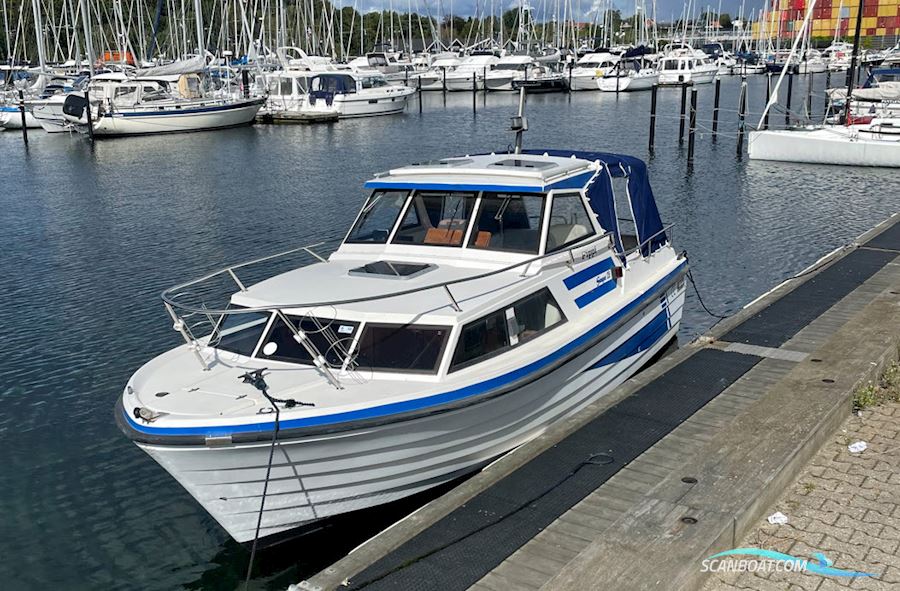 Saga 25 CC Motorbåt 1986, med Volvo Penta KAD32 motor, Danmark