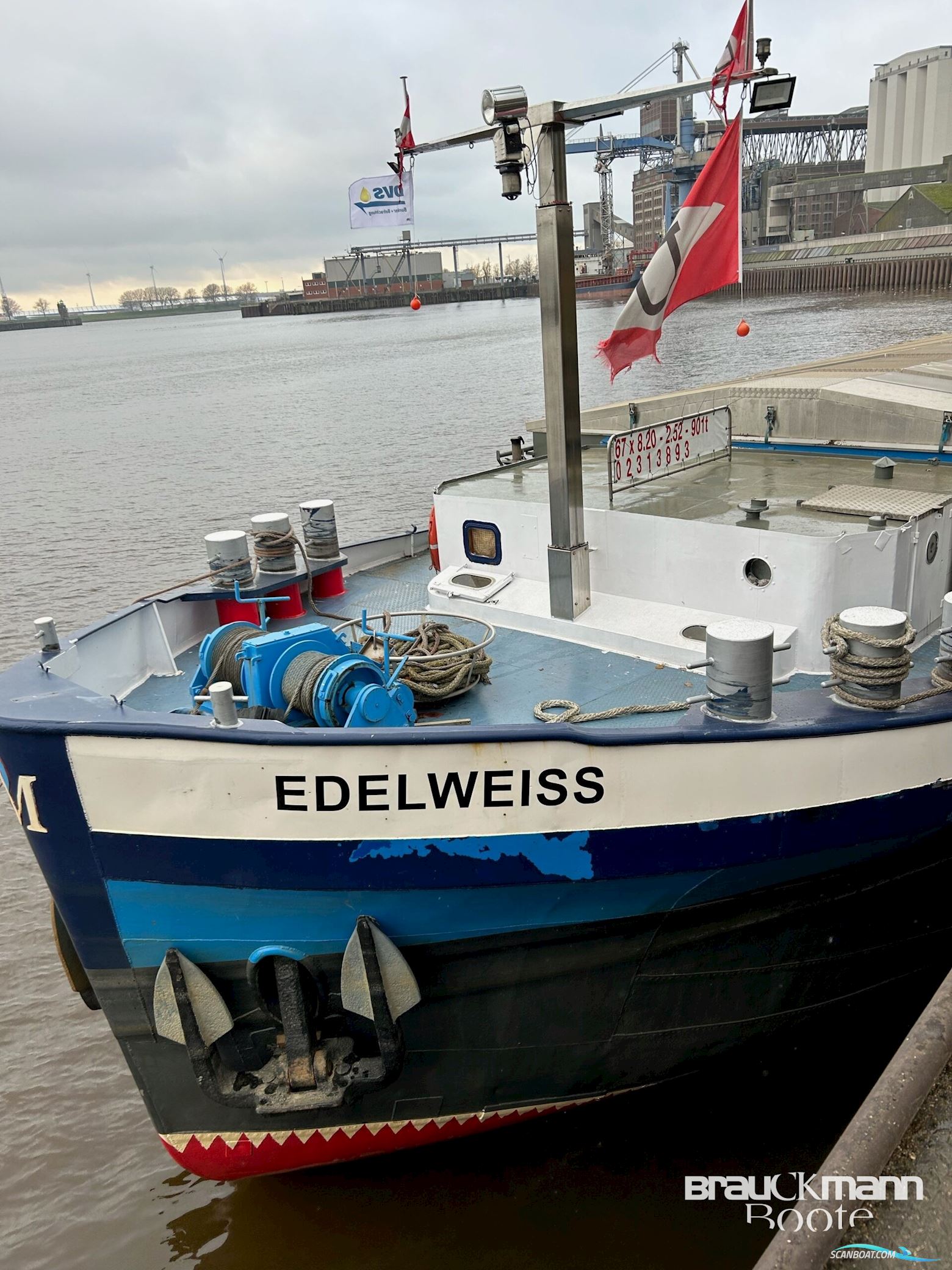Schiffswerft HaßMersheim am Neckar Edelweiss Motorbåt 1958, med Volvo Penta motor, Tyskland