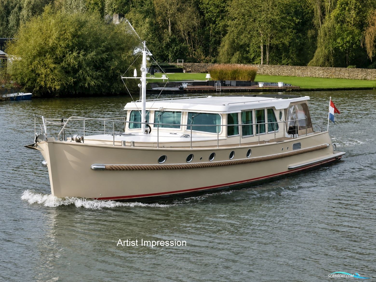 Serious Yachts Gently Low Bridge 45 Sedan Motorbåt 2013, med Vetus Deutz motor, Holland