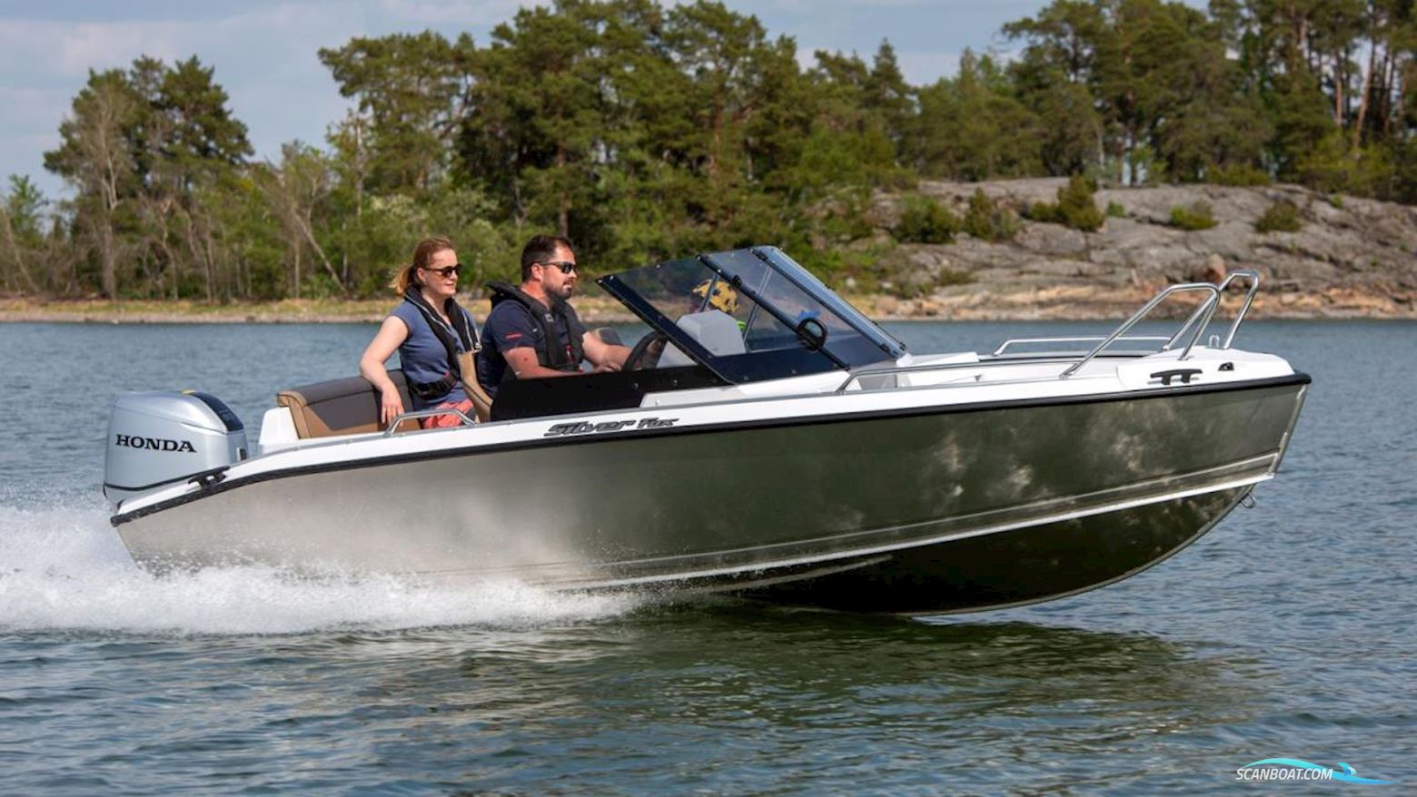 Silver Fox BR Motorbåt 2023, med Honda motor, Sverige