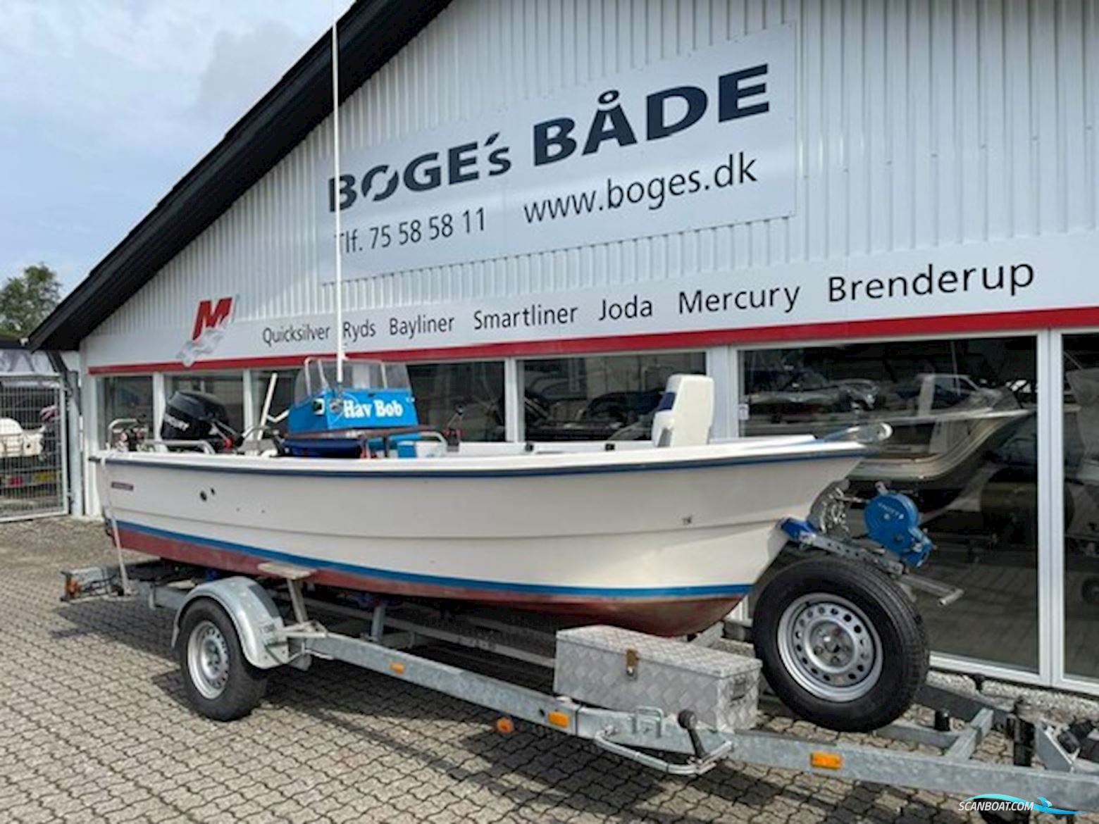 Silver Viking 16 Fod Styrepultsbåd Med 40 hk Mercury-Efi 4 Takt - Afhentnings Pris