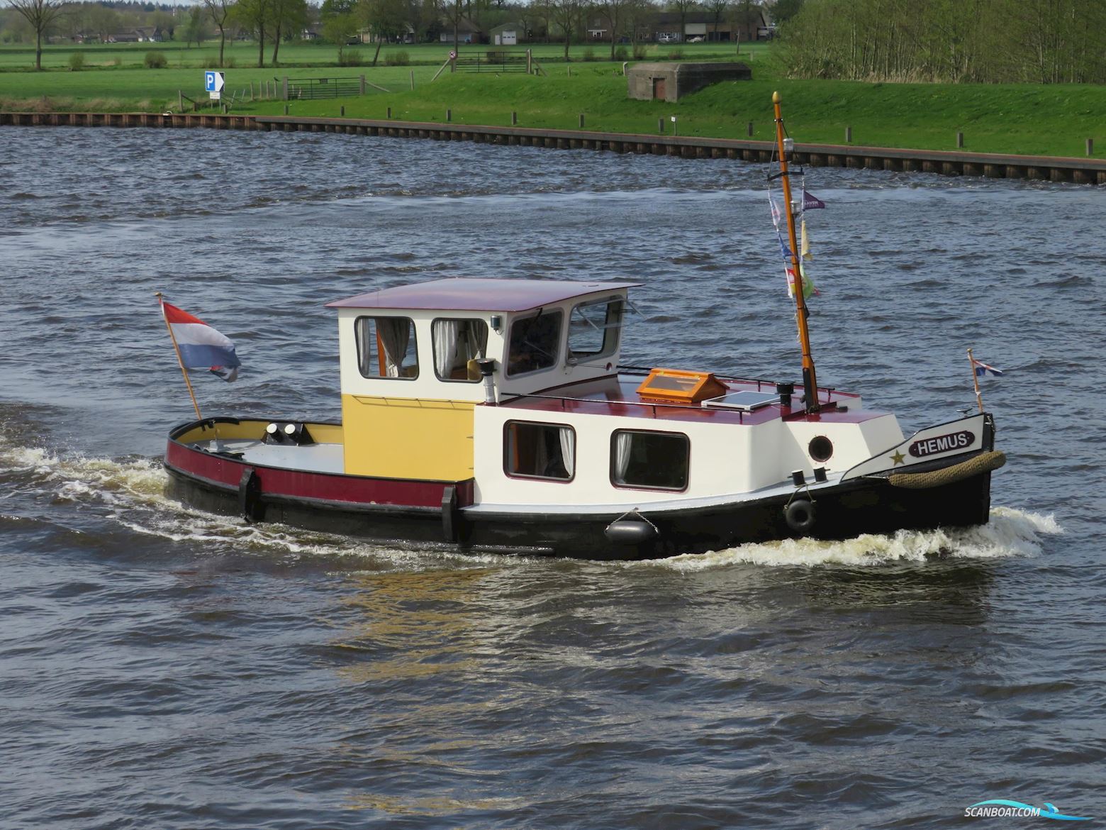 Sleepboot 9.75 Motorbåt 1903, med Mercedes Benz Diesel motor, Holland