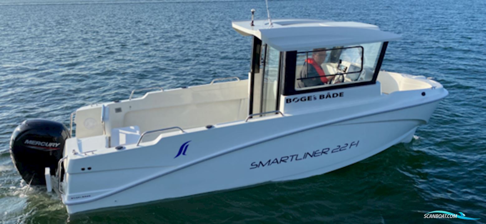Smartliner Fisher 22 - Mercury F100 Exlpt-Efi CT Inkl Udstyr - Spar 90.000,- Motorbåt 2025, Danmark