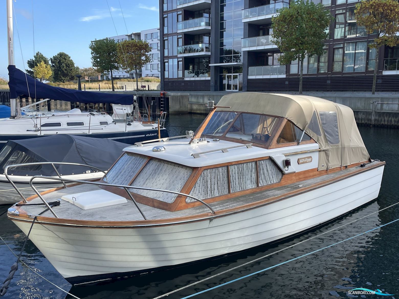 Storebro Solø 25, Meget få Motortimer Motorbåt 1975, med Volvo Penta motor, Danmark