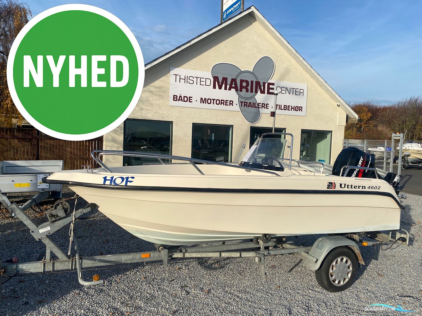 Uttern 4602 Motorbåt 1995, med Mercury motor, Danmark