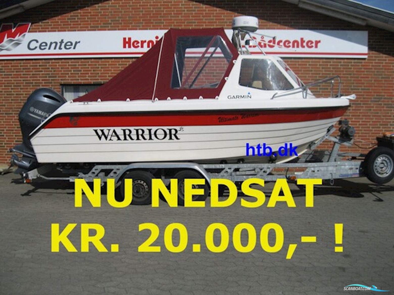 Warrior 175 m/Yamaha F150 hk 4-Takt og Indespension 2600 kg Boggitrailer - NU Nedsat KR. 20.000,- ! Motorbåt 2000, med Yamaha motor, Danmark