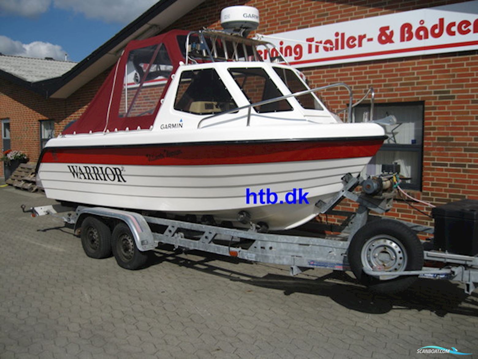 Warrior 175 m/Yamaha F150 hk 4-takt og Indespension 2600 kg boggitrailer - SOLGT !
