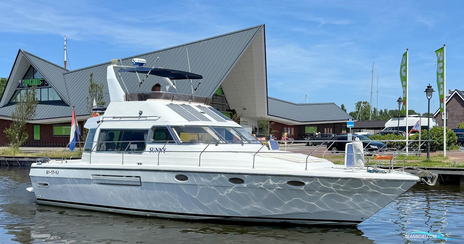 Whitewater Wolfe 46 Flybridge Motorbåt 1990, med Catterpillar motor, Holland