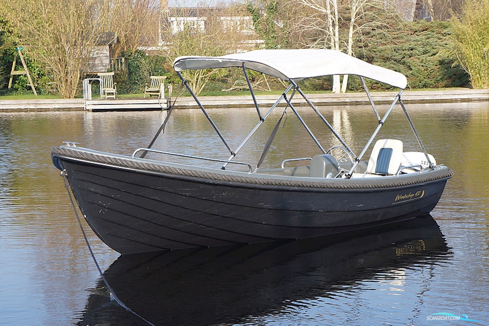 Wiedesloep 431 Motorbåt 2011, med Selva motor, Holland